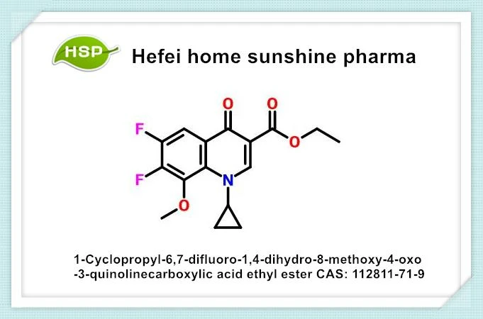 1-Cyclopropyl-6,7-difluoro-1,4-dihydro-8-methoxy-4-oxo-3-quinolinecarboxylic asam etil Ester CAS 112811-71-9