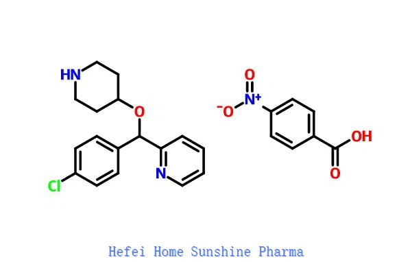 4 - [(4-Chlorophenyl) -2-pyridylmethoxy] piperidine P-nitrobenzoic Acid Salt CAS 161558-45-8