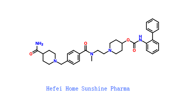 Bifenil-2-ilkarbamikacid1-(2-{[4-(4-karbamoilpiperidin-1-ilmetil)benzoil]metilamino}etil)piperidin-4-ylester CAS 864750-70-9